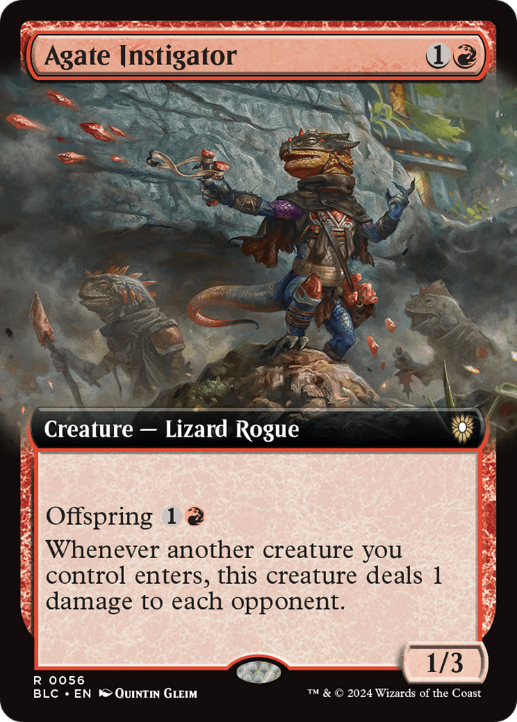 Agate Instigator (Extended Art) (56) [Commander: Bloomburrow]