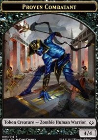 Proven Combatant // Cat Double-Sided Token (5 // 16) [Hour of Devastation]