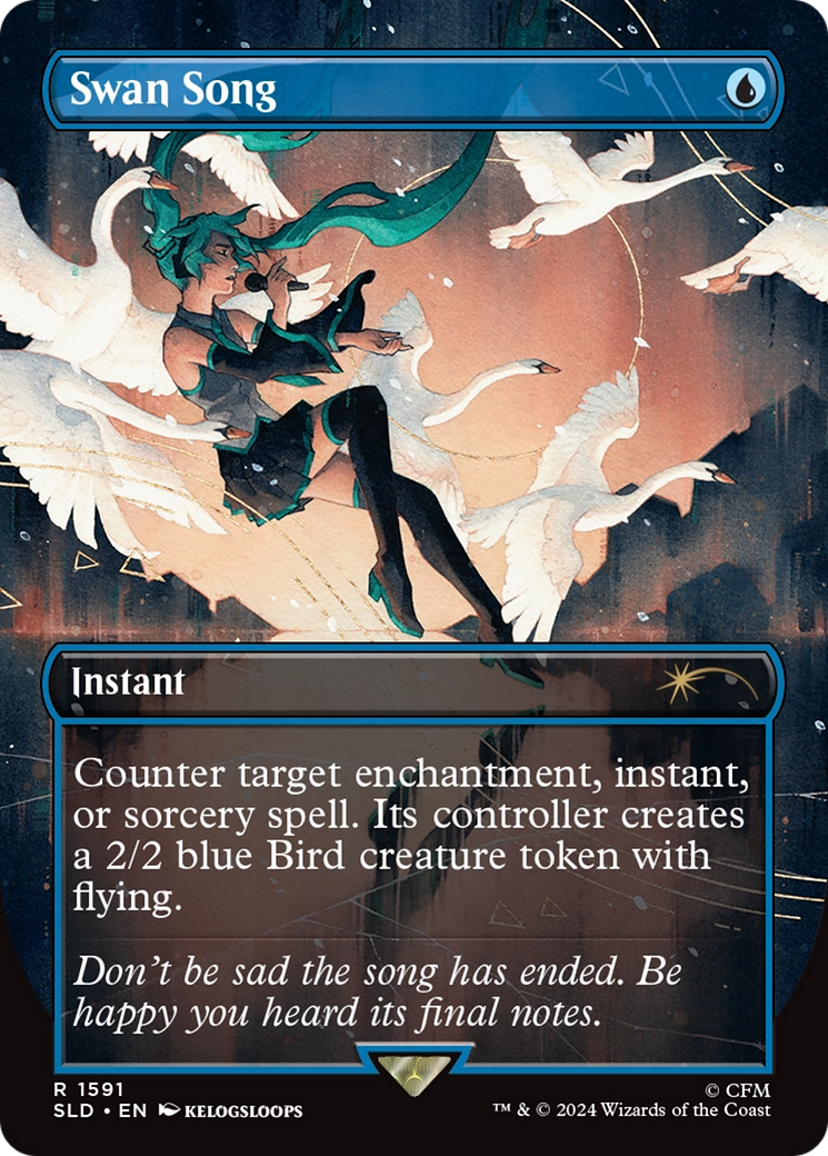 Swan Song (1591) (Rainbow Foil) (1591) [Secret Lair Drop Series]