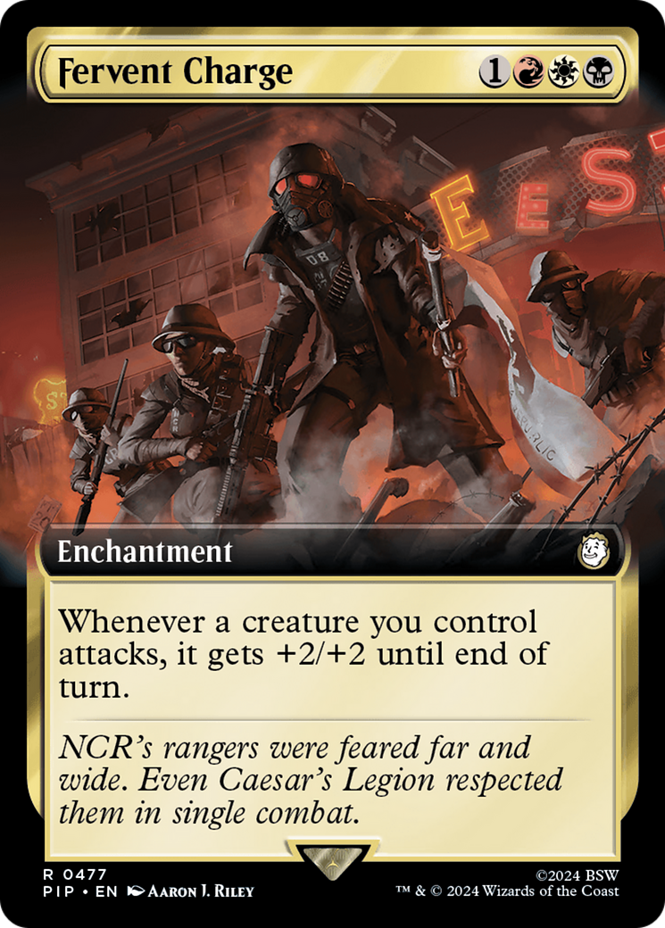 Fervent Charge (Extended Art) (477) [Universes Beyond: Fallout]