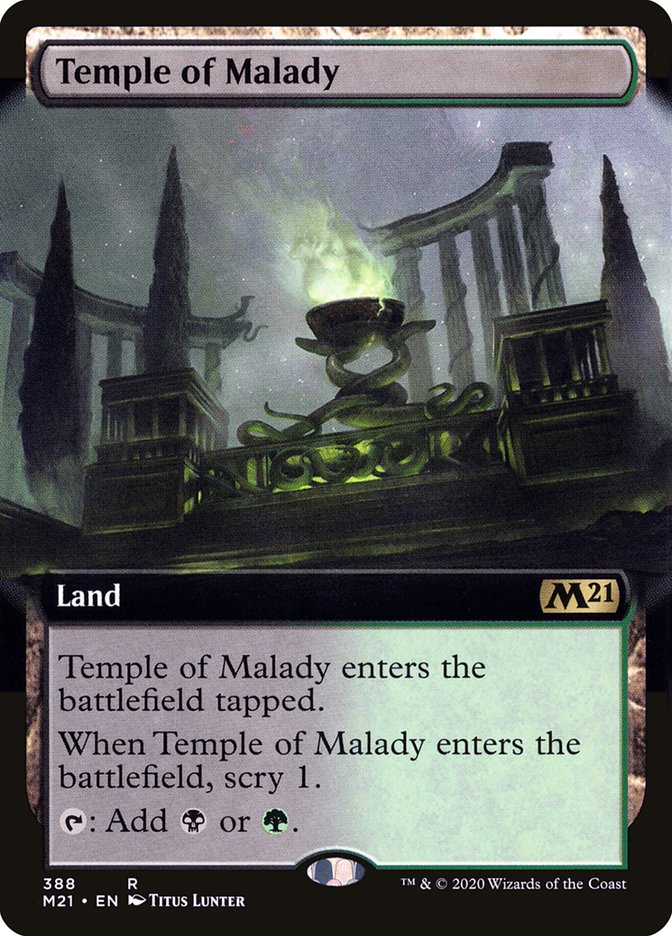 Temple of Malady (Extended Art) (388) [Core Set 2021]