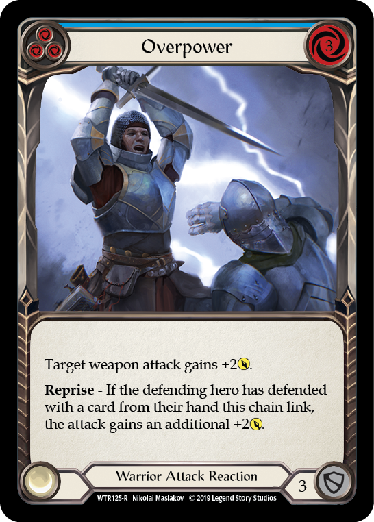 Overpower (Blue) (WTR125) [Welcome to Rathe]