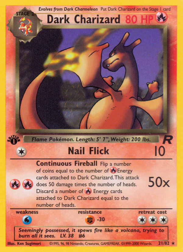 Dark Charizard (21) (21/82) [Team Rocket]