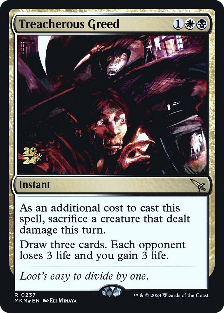 Treacherous Greed (237) [Prerelease Cards]