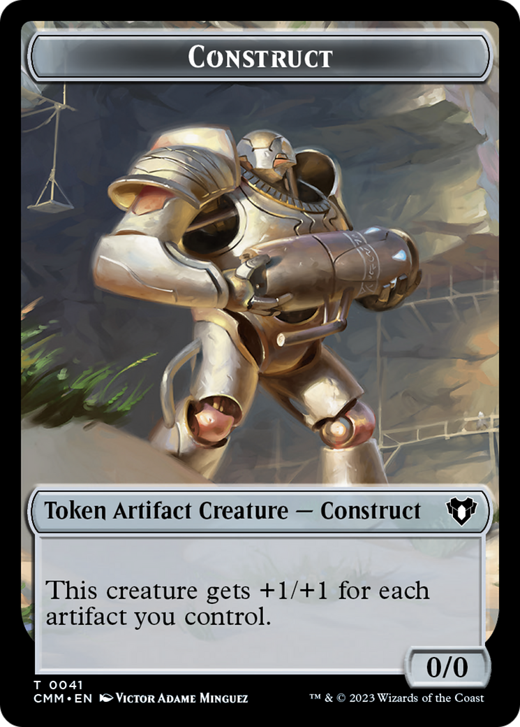 Clue // Construct (0041) Double-Sided Token (40 // 41) [Commander Masters]