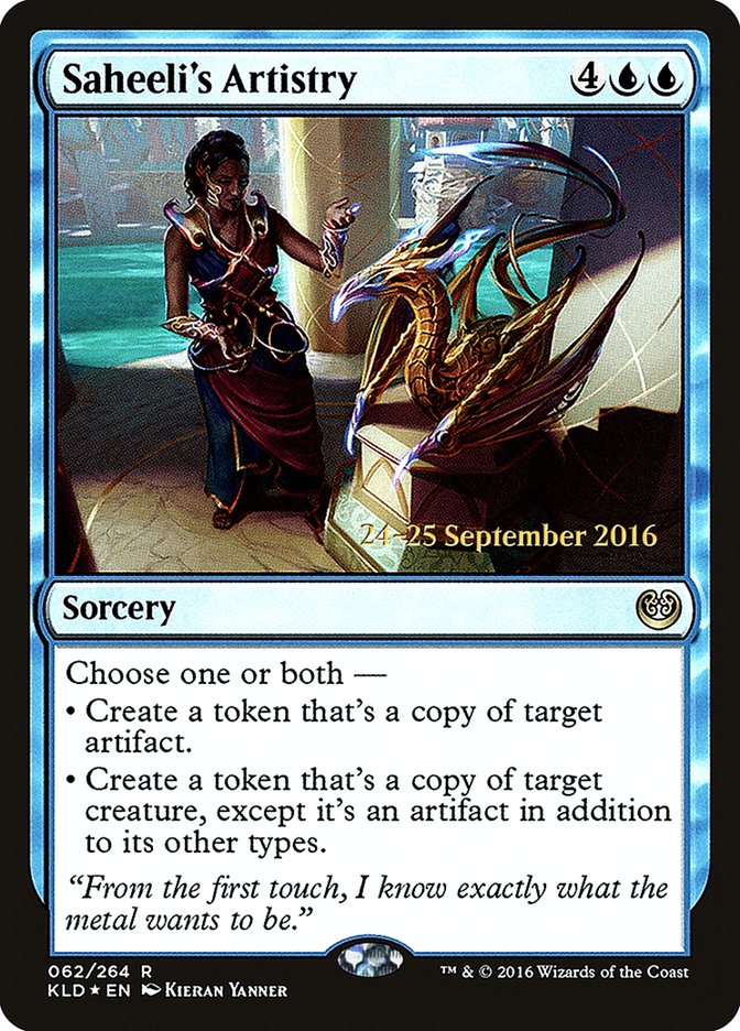 Saheeli's Artistry (62) [Prerelease Cards]