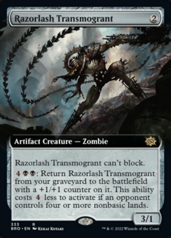 Razorlash Transmogrant (Extended Art) (333) [The Brothers' War]