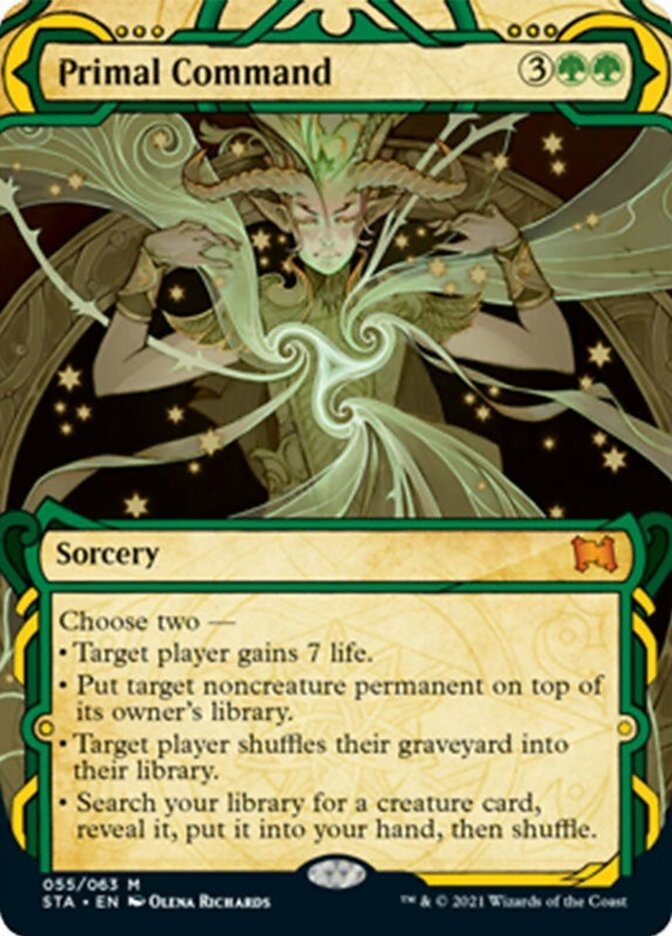 Primal Command (Foil Etched) (55) [Strixhaven: Mystical Archive]