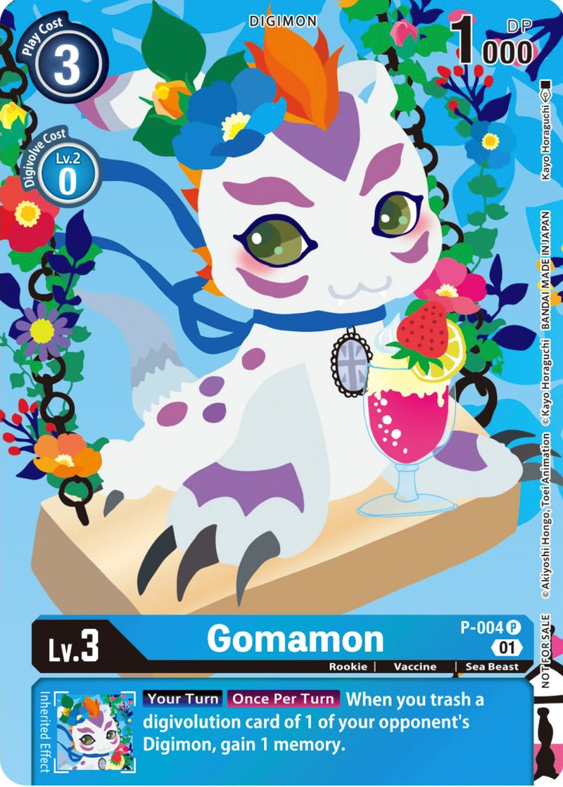 Gomamon - P-004 (Tamer's Card Set 2 Floral Fun) (P-004 P) [Digimon Promotion Cards]