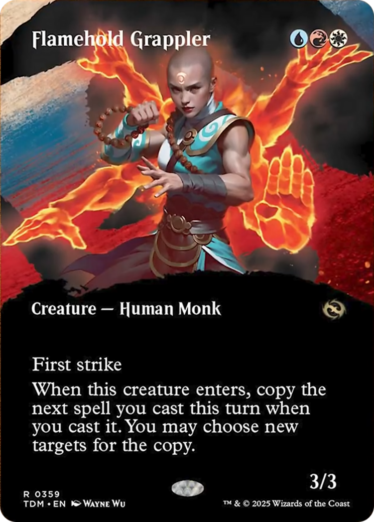 Flamehold Grappler (Borderless) (359) [Tarkir: Dragonstorm]