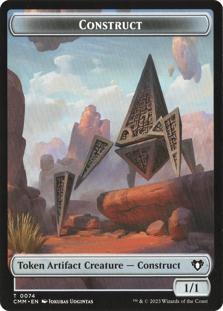 Thopter // Construct (0074) Double-Sided Token (47 // 74) [Commander Masters]