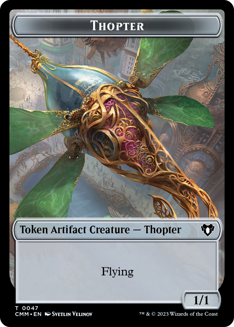 Thopter // Construct (0074) Double-Sided Token (47 // 74) [Commander Masters]