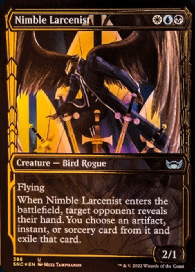 Nimble Larcenist (Gilded Foil) (386) [Streets of New Capenna]