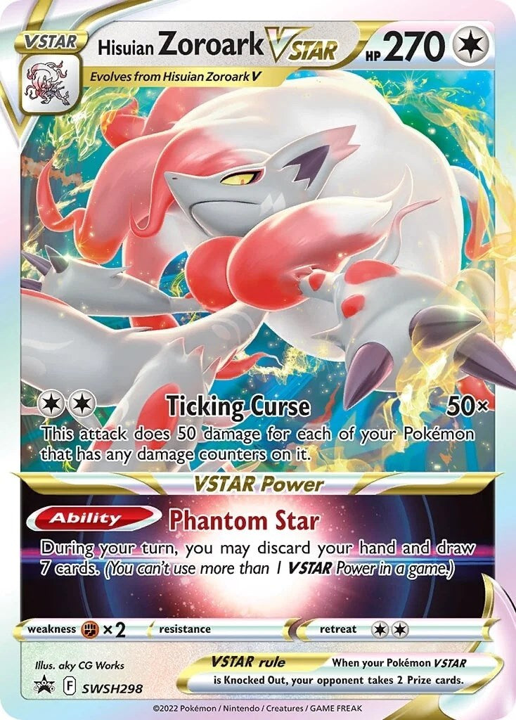 Hisuian Zoroark VSTAR - SWSH298 (SWSH298) [Jumbo Cards]