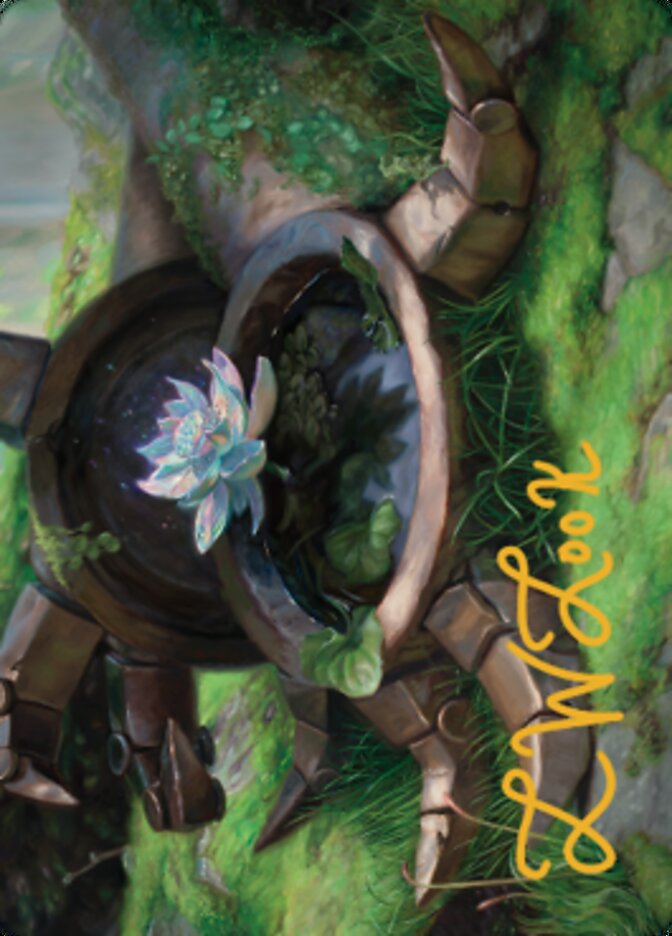 Timeless Lotus Art Card (Gold-Stamped Signature) (57) [Art Series: Dominaria United]