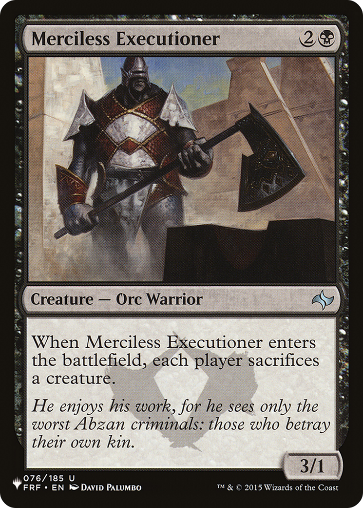 Merciless Executioner (076/185) [The List Reprints]