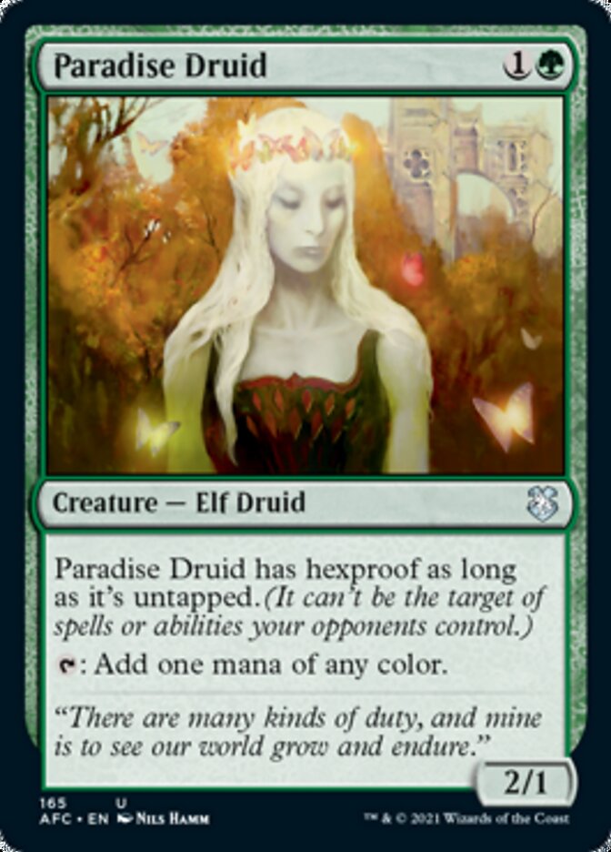 Paradise Druid (165) [Commander: Adventures in the Forgotten Realms]