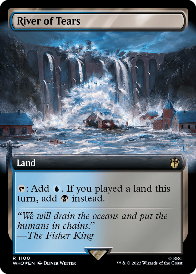 River of Tears (Extended Art) (Surge Foil) (1100) [Universes Beyond: Doctor Who]