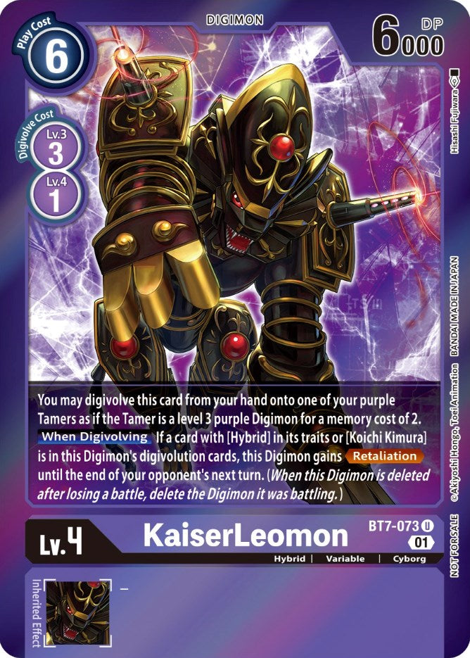 KaiserLeomon (Event Pack 3) (BT7-073 U) [Next Adventure]