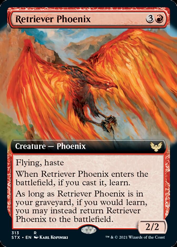 Retriever Phoenix (Extended Art) (313) [Strixhaven: School of Mages]