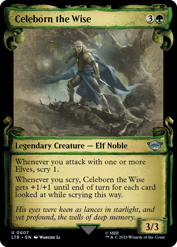 Celeborn the Wise (Showcase Scrolls) (607) [Universes Beyond: The Lord of the Rings: Tales of Middle-earth]