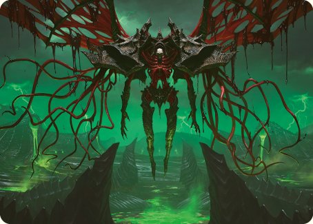 Archfiend of the Dross Art Card (18) [Art Series: Phyrexia: All Will Be One]