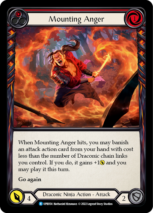 Mounting Anger (Red) [UPR054] (Uprising)  Rainbow Foil