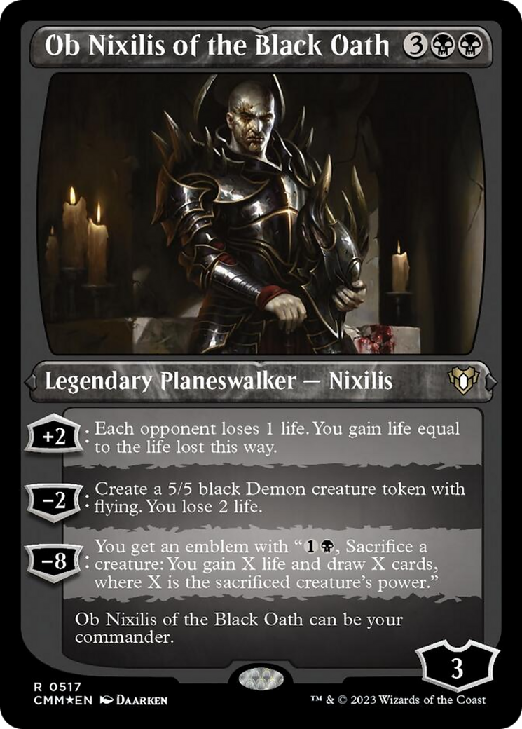 Ob Nixilis of the Black Oath (Foil Etched) (517) [Commander Masters]