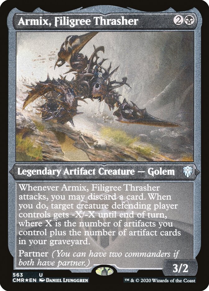 Armix, Filigree Thrasher (Foil Etched) (563) [Commander Legends]