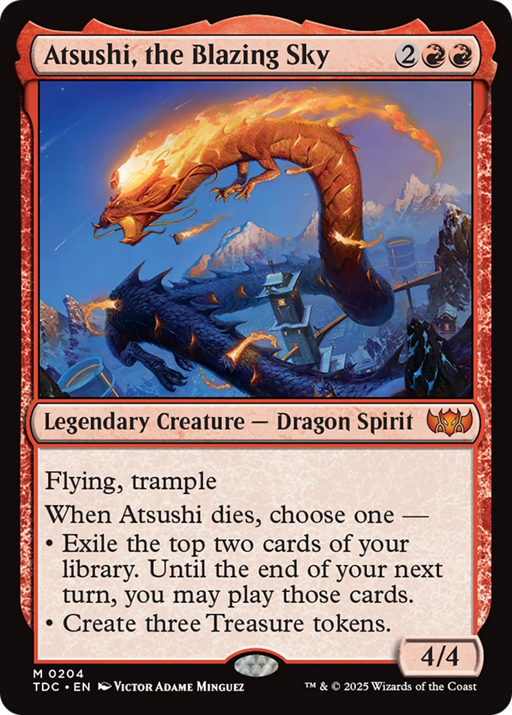 Atsushi, the Blazing Sky (204) [Commander: Tarkir: Dragonstorm]