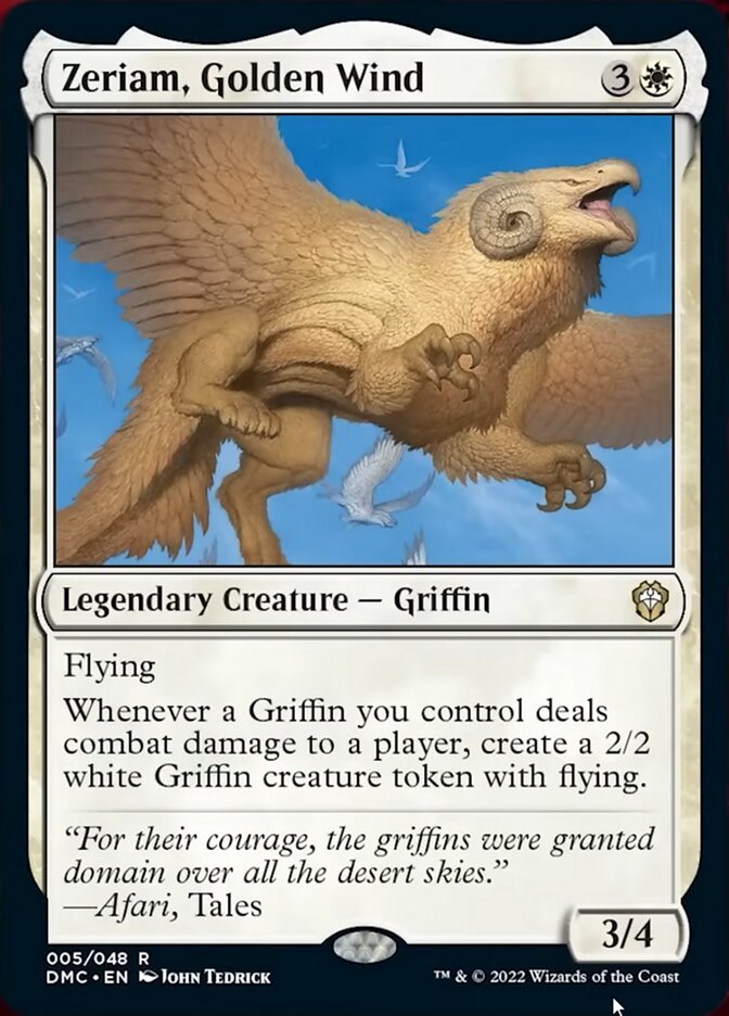 Zeriam, Golden Wind (5) [Commander: Dominaria United]