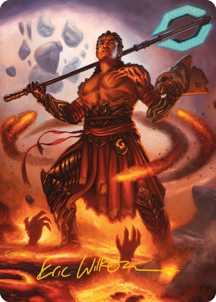 Koth, Fire of Resistance Art Card (Gold-Stamped Signature) (31) [Art Series: Phyrexia: All Will Be One]