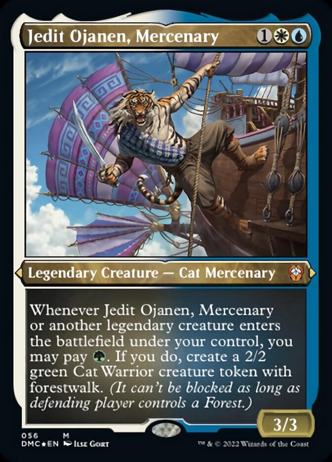 Jedit Ojanen, Mercenary (Foil Etched) (56) [Commander: Dominaria United]