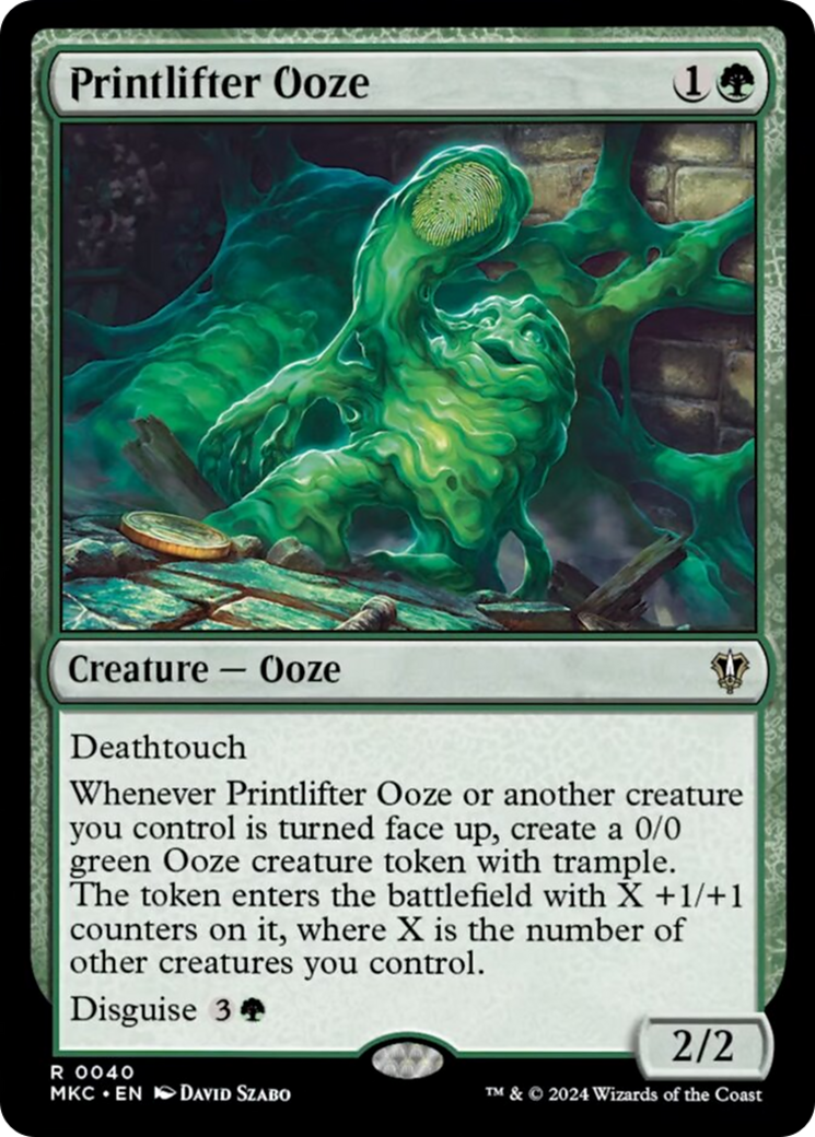 Printlifter Ooze (40) [Commander: Murders at Karlov Manor]