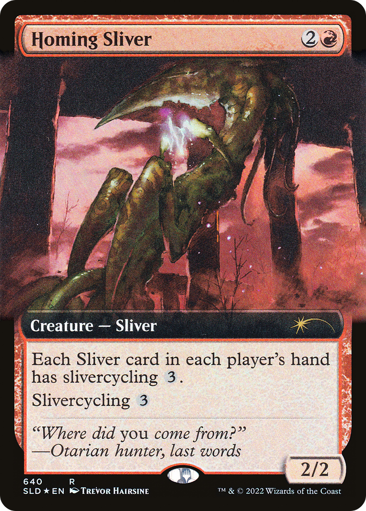 Homing Sliver (Extended Art) (640) [Secret Lair Drop Series]