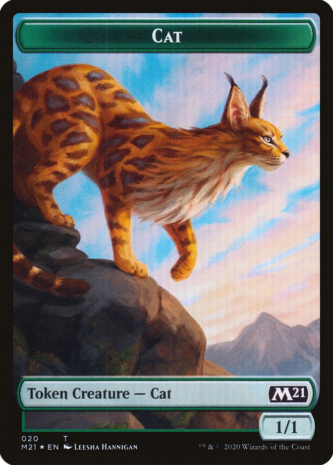 Bird // Cat (020) Double-Sided Token (2 // 20) [Core Set 2021]