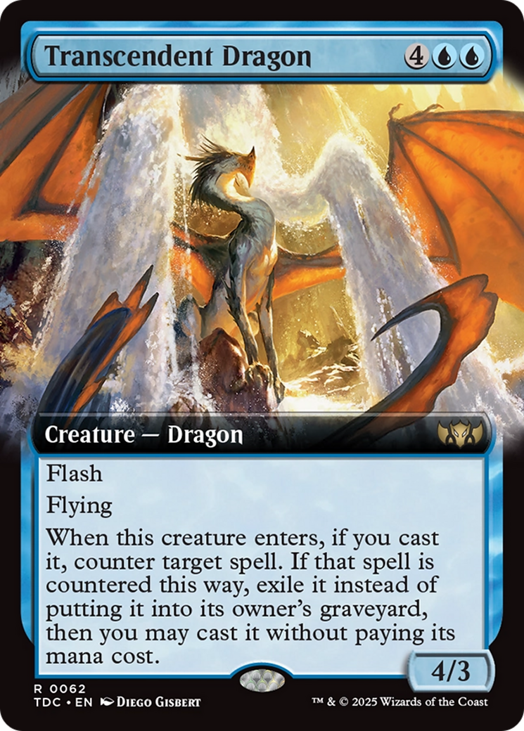 Transcendent Dragon (Extended Art) (62) [Commander: Tarkir: Dragonstorm]