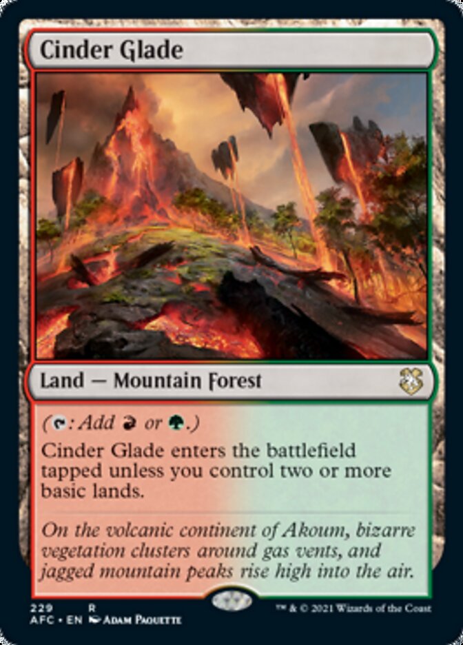 Cinder Glade (229) [Commander: Adventures in the Forgotten Realms]