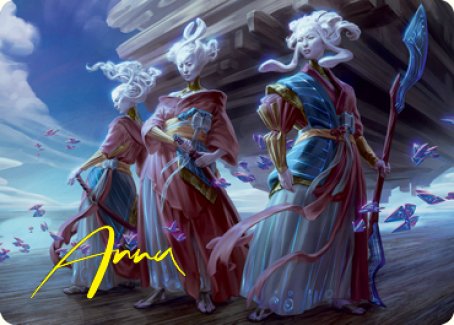 Guardians of Oboro Art Card (Gold-Stamped Signature) [Kamigawa: Neon D Darkhold Games Guardians of Oboro Art Card (Gold-Stamped Signature) [Kamigawa: Neon D Darkhold Games