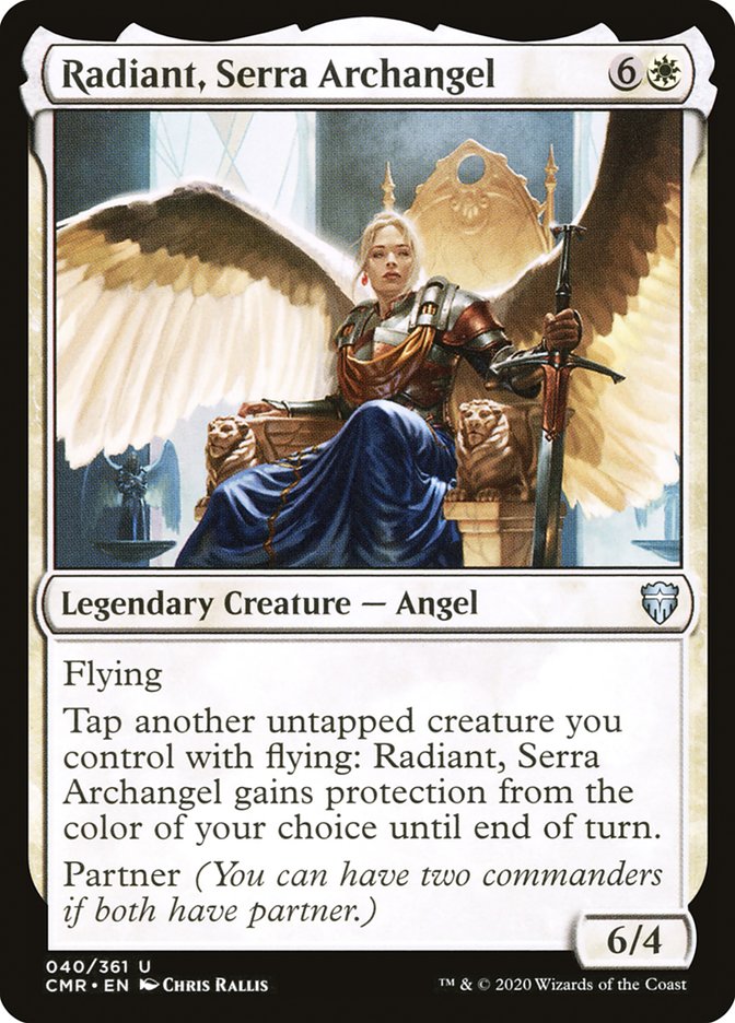 Radiant, Serra Archangel (40) [Commander Legends]