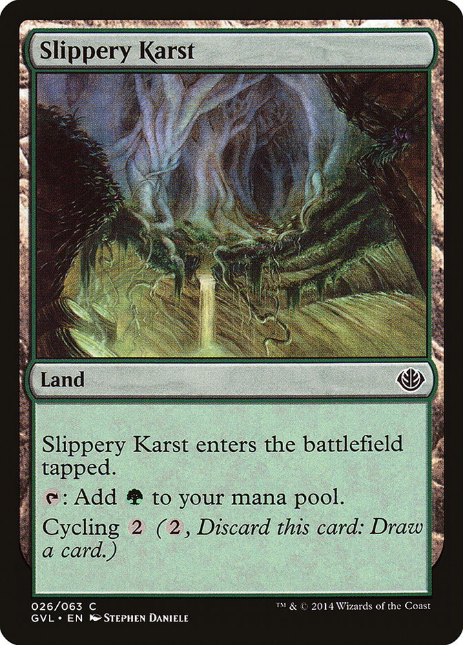 Slippery Karst (26) [Duel Decks: Anthology]