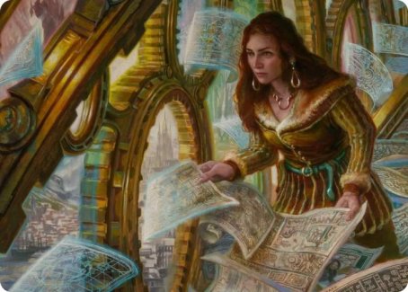 Cartographer's Survey Art Card (51) [Art Series: Innistrad: Crimson Vow]