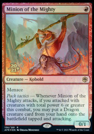 Minion of the Mighty (156) [Prerelease Cards]