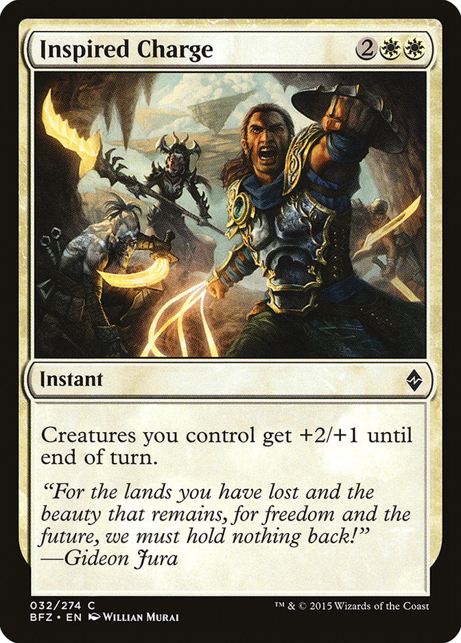 Inspired Charge (32) [Battle for Zendikar]