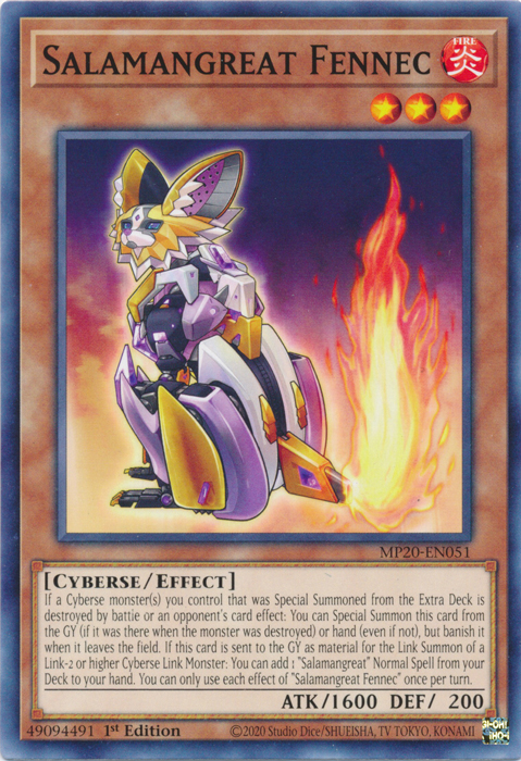 Salamangreat Fennec (MP20-EN051) [2020 Tin of Lost Memories]