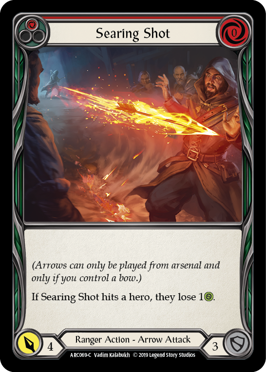 Searing Shot (Red) (ARC069) [Arcane Rising]