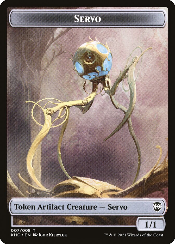 Elf Warrior // Servo Double-Sided Token (15 // 7) [Commander: Kaldheim]