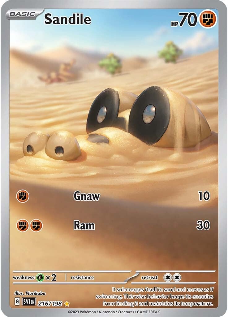Sandile (216/198) [SV01: Scarlet & Violet Base Set]