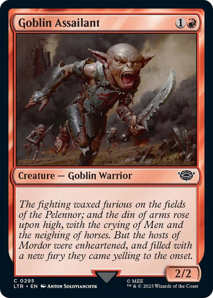 Goblin Assailant (295) [Universes Beyond: The Lord of the Rings: Tales of Middle-earth]
