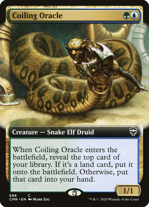Coiling Oracle (Extended Art) [Commander Legends]